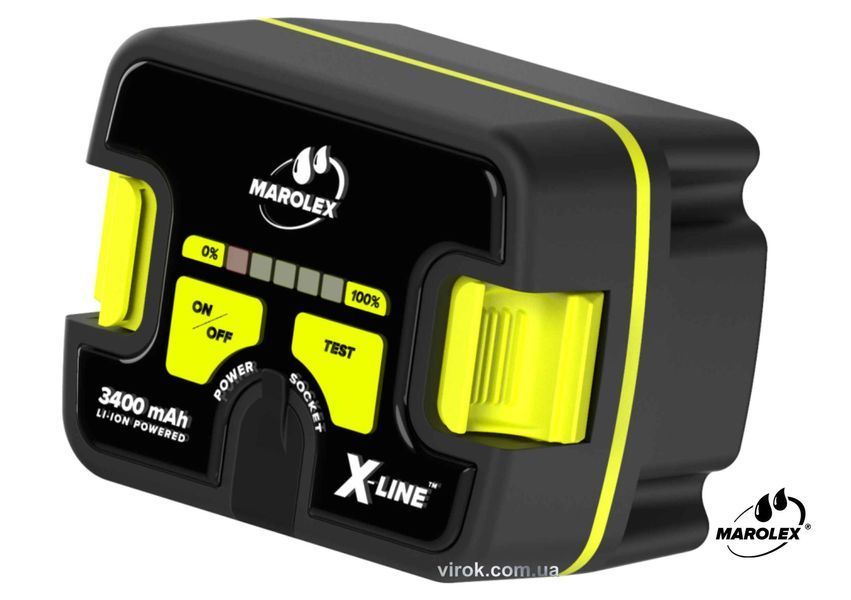 Опрыскиватель аккумуляторный MAROLEX FX ранцевой: 7л, Li-Ion 3.4 A*h(3,5ч) (с композ защитой) S131.141 фото