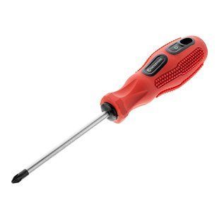 Викрутка хрестова, PZ2&times;100 мм, Cr-V INTERTOOL VT-3159 VT-3159 фото