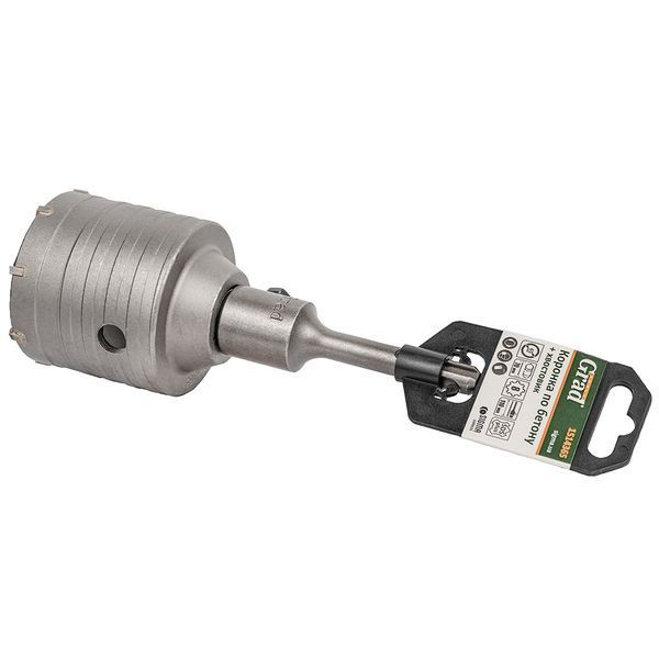 Коронка по бетону &Oslash;65&times;70мм 8 зубців + хвостовик 110мм SDS-plus GRAD (1514365) 1514365 фото