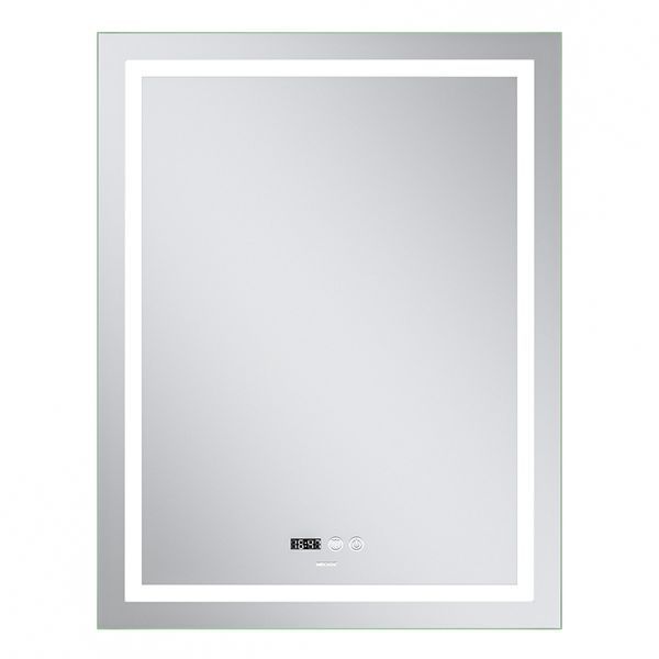 Зеркало Mixxus Premium FLASH MR21-60x80 с Led Touch, Anti-fog, димером, регулятором яркости, часами (MP6617) MP6617 фото