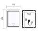 Зеркало Mixxus Premium FLASH MR21-60x80 с Led Touch, Anti-fog, димером, регулятором яркости, часами (MP6617) MP6617 фото 11