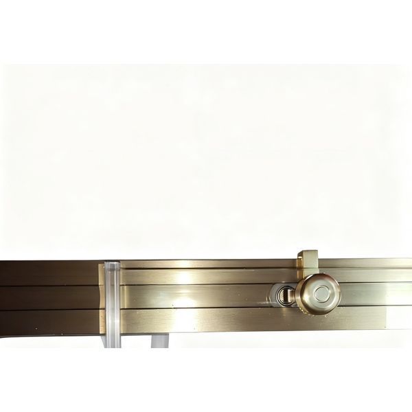 Шторки скляні розсувні на ванну Koer SR BS06-120x150-TR-12 прозоре скло Easy Clean 6мм, матове золото (KR5946) KR5946 фото
