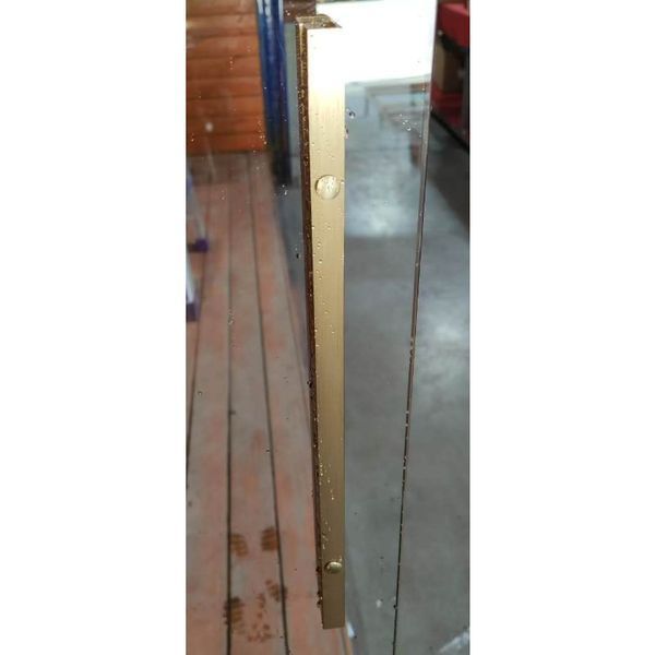 Шторки скляні розсувні на ванну Koer SR BS06-120x150-TR-12 прозоре скло Easy Clean 6мм, матове золото (KR5946) KR5946 фото