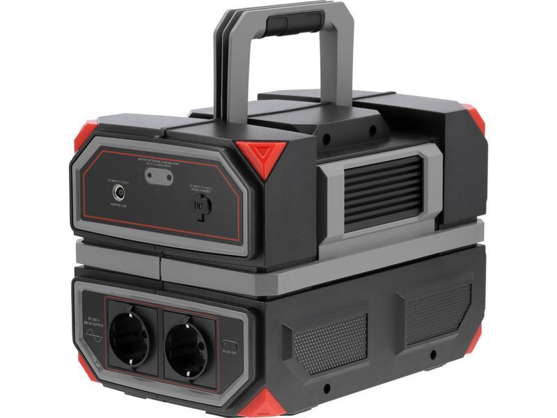 Портативна станція YATO 504 ВтГод, вихід 600/1200Вт, порти: 230V AC, різні USB YT-83091 YT-83091 фото