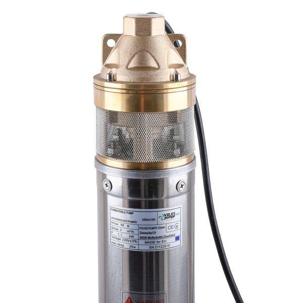 Насос свердловинний вихровий VOLKS pumpe PM 4SKm150 1.1кВт + кабель 10м 000023528 фото