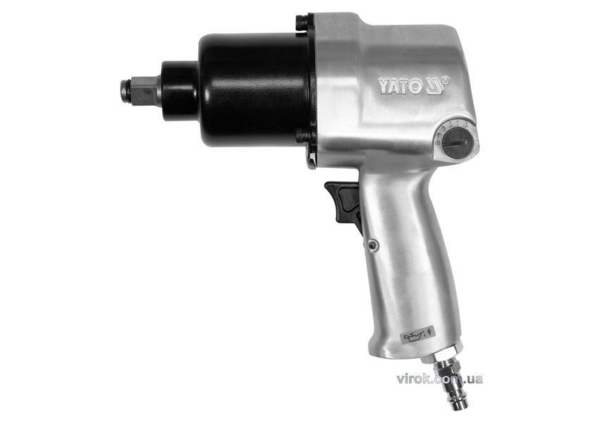 Гайковерт ударний пневматичний YATO : квадрат 1/2", F= 1000 Nm, роб. тиск- 6.3 Bar при 120 л/хв YT-09528 YT-09528 фото