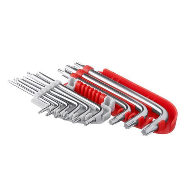 Набор ключей Г-образных TORX, 9 шт., Т10-Т50, S2, профессиональные INTERTOOL HT-1821 HT-1821 фото