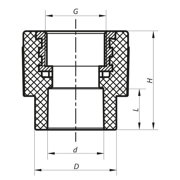 З'єднувальна муфта ВР 25x1/2F PPR Koer K0087.PRO (KP0105) KP0105 фото