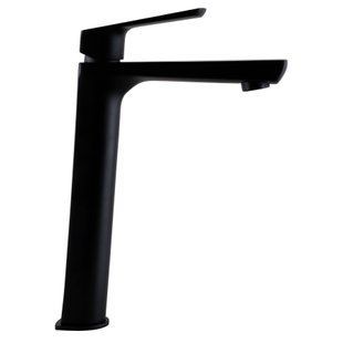 Змішувач для умивальника TOPAZ LEXI TL 21203-H57-BL високий,Чорний мат.,шланги TAQ-M1055,D25 000020139 фото