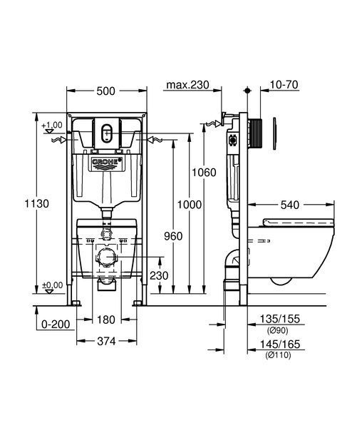 Инсталляционный комплект Grohe Rapid 5 в 1 (36503000) 36503000 фото