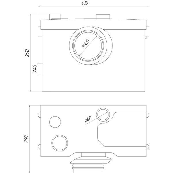 Каналізаційна установка VOLKS pumpe WC600D (WC3) 000008902 фото