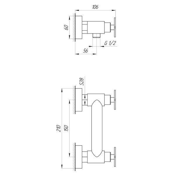Змішувач для душу Globus Lux DUKAT-8 SD8-105 000024971 фото