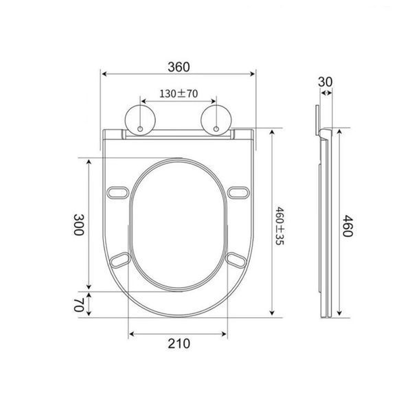 Сидение-крышка для унитаза Mixxus Premium Seat Cover Bevel-2007 460х360х30mm дюропластовое быстросьемное с микролифтом (MP6717) MP6717 фото