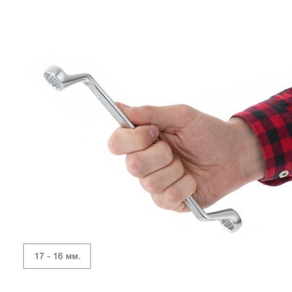 Набір ключів накидних, 6 шт., 6-17 мм, Cr-V, DIN838, STORM INTERTOOL XT-1201 XT-1201 фото