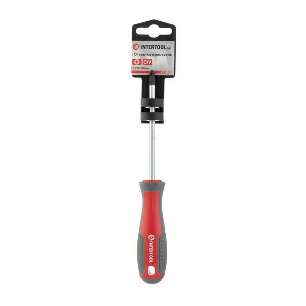 Викруткa хрестова, PZ1&times;100 мм, Cr-V INTERTOOL VT-3332 VT-3332 фото