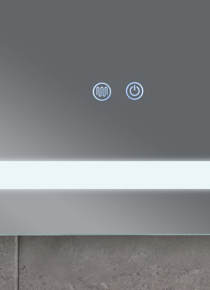 Зеркало Mixxus WARM MR12-90x70-Reverse с Led Touch, Anti-fog, димером, регулятором яркости (MI6675) MI6675 фото