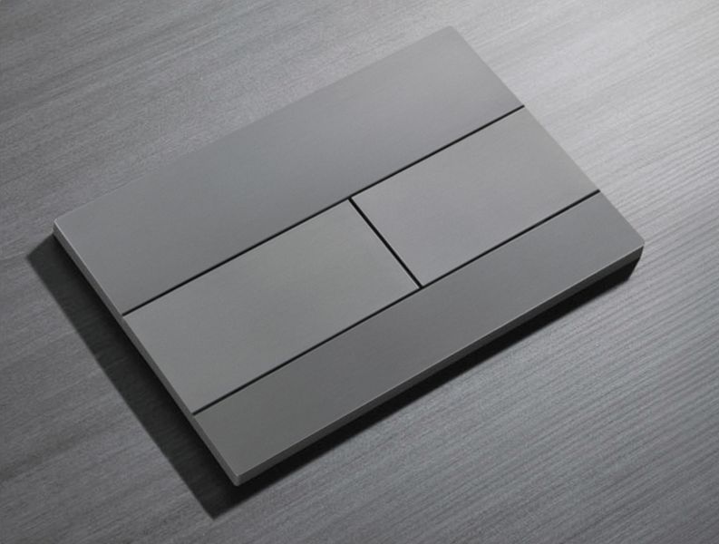 Панель змиву Koer KT-0603-07 240x160x10mm пластикова, кнопка лінійна (KR5321) KR5321 фото