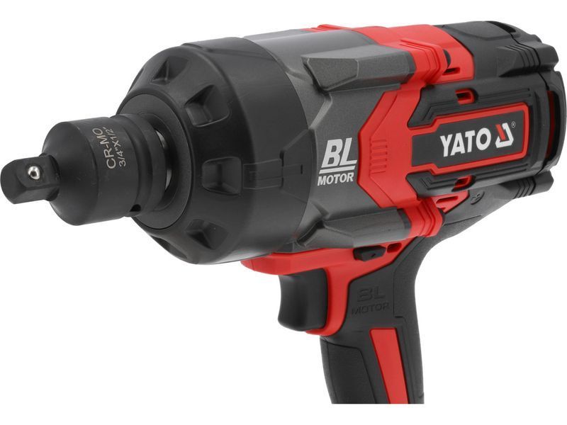 Гайковерт ударний акумуляторний YATO: 18 В Li-Ion, квадрат 3/4", КМ- 2400 Нм (БЕЗ АКУМУЛЯТОРА) YT-828074 YT-828074 фото