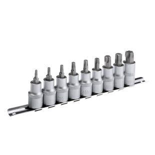 Набір TORX на планці, 1/2", 9 од., Т20-T70, Cr-V INTERTOOL HT-1849 HT-1849 фото