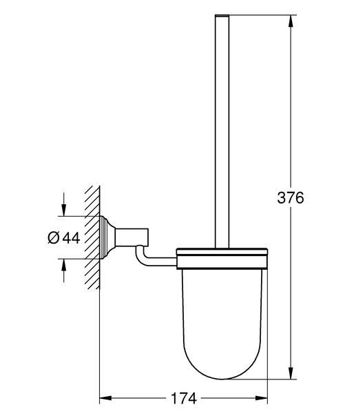Туалетный ершик в комплекте Grohe Essentials Authentic (40658001) 40658001 фото
