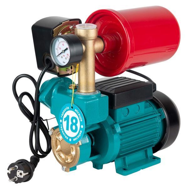 Станція 0.37кВт Hmax 32м Qmax 40л/хв (вихровий насос) 1л AQUATICA AUTOGPa125ZA (776016) 776016 фото