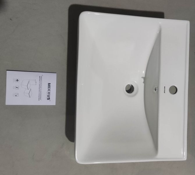 Раковина меблева MIXXUS PREMIUM STYLE-1501 600х480х190mm з отвором під змішувач та переливом (MP6498) MP6498 фото