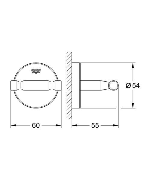 Гачок для халата Grohe Bau Cosmopolitan Neutral (40461001) 40461001 фото