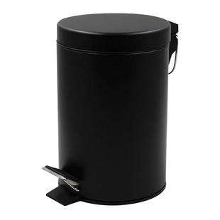 Мусорное ведро круглое Zerix Solo-TC0105 Black 5 л цвет черный (ZX5898) ZX5898 фото