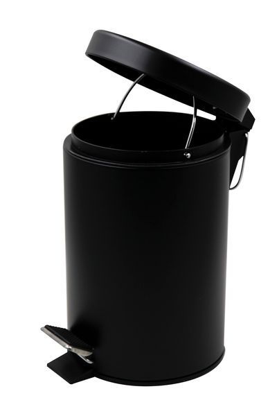 Мусорное ведро круглое Zerix Solo-TC0105 Black 5 л цвет черный (ZX5898) ZX5898 фото