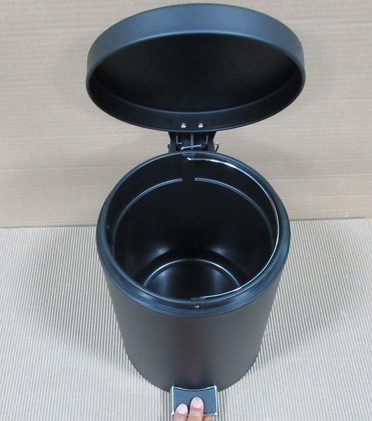 Мусорное ведро круглое Zerix Solo-TC0105 Black 5 л цвет черный (ZX5898) ZX5898 фото