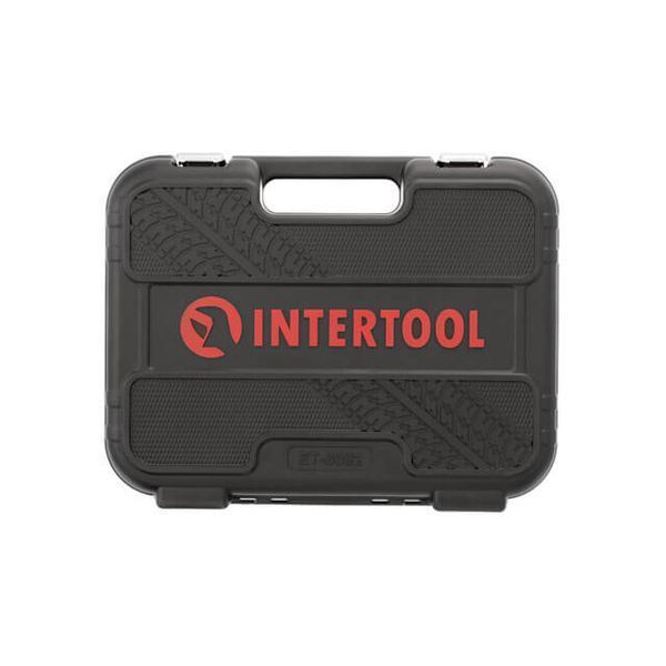 Набор инструментов STORM, 1/2" + 1/4", Cr-V, 82 ед., головки: 4-32 мм, биты 32 ед., ключи: 8-22 мм, кейс INTERTOOL ET-8082 ET-8082 фото