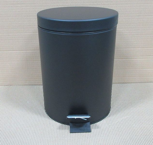 Мусорное ведро круглое Zerix Solo-TC0105 Black 5 л цвет черный (ZX5898) ZX5898 фото