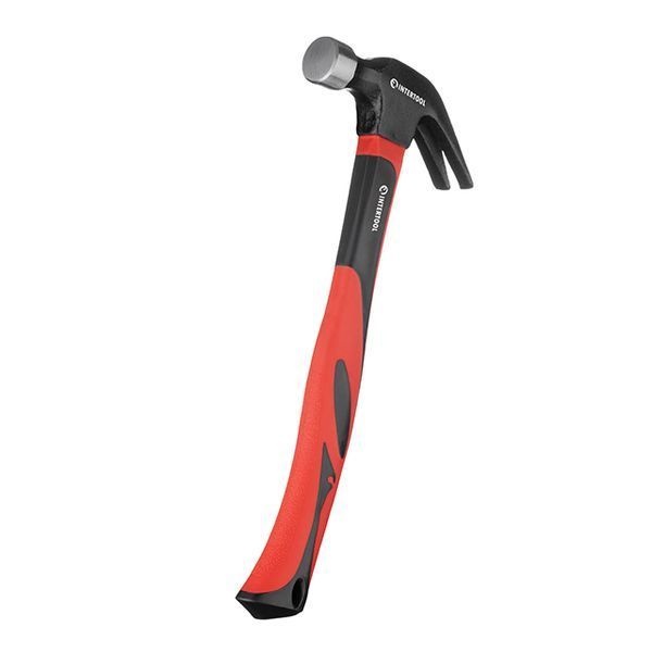 Молоток столярный, 450 г, ручка из фибергласса INTERTOOL HT-0223 HT-0223 фото