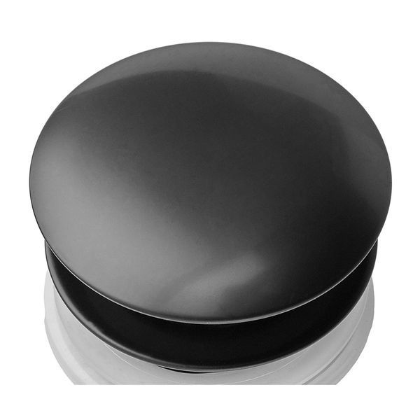 Донный клапан для раковины Zerix BV-01 BLACK 1 1/4'' с переливом автоматический СLICK-СLACK (Цвет черный) (ZX6016) ZX6016 фото