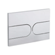 Панель змиву Koer KT-0604-01 240x160x10mm пластикова, кнопка закруглена (KR5323) KR5323 фото 1