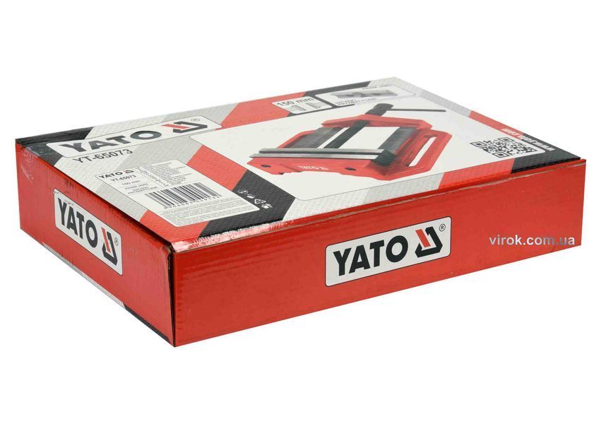 Тиски для станков YATO; корпус-160 мм, губки-150 мм, развод губ-120 мм YT-65073 YT-65073 фото