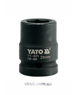 Головка торцева ударна 6-гранна YATO : квадрат 3/4", М= 21 мм, L= 50 мм YT-1071 YT-1071 фото