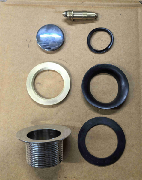 Донний клапан для ванни Koer PW-06-01 1 1/2'' автоматичний СLICK-СLACK (Колір хром) (KR5799) KR5799 фото