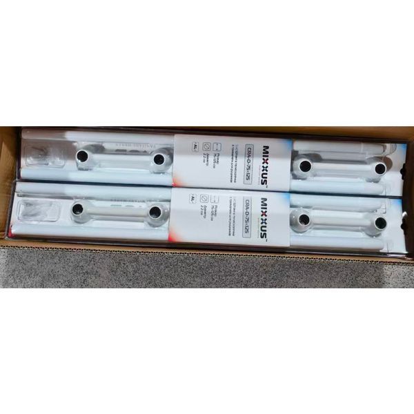 Штанга для шторки телескопическая с полотенцедержателем Mixxus CRA-D-75x125 75cm-125cm (алюминий) (БЛИСТЕР) (AC3588) AC3588 фото
