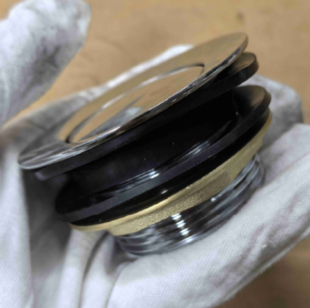 Донний клапан для ванни Koer PW-06-01 1 1/2'' автоматичний СLICK-СLACK (Колір хром) (KR5799) KR5799 фото