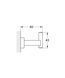 Гачок для халата Grohe Essentials Cube New (40511001) 40511001 фото 2