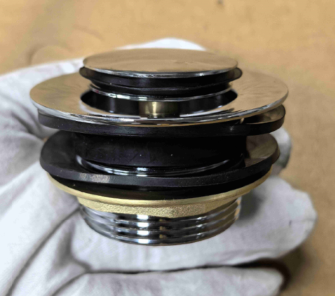 Донний клапан для ванни Koer PW-06-01 1 1/2'' автоматичний СLICK-СLACK (Колір хром) (KR5799) KR5799 фото