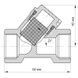 Фильтр грубой очистки 3/4" (никелированный) Koer KR.F01.N (KR2771) KR2771 фото 2