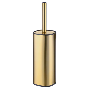 Ершик для унитаза напольный Mixxus Premium Quadro-TB0201 Brushed Gold (цвет матовое золото) (MI8395) MI8395 фото