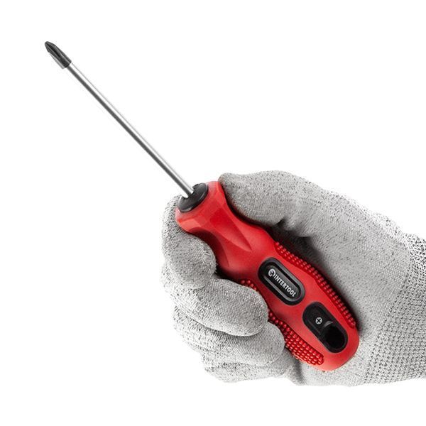 Отвертка крестовая, PH2&times;100 мм, Cr-V INTERTOOL VT-3143 VT-3143 фото