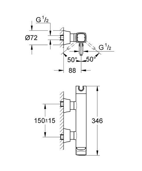 Змішувач для душу Grohe Grandera (23316000) 23316000 фото