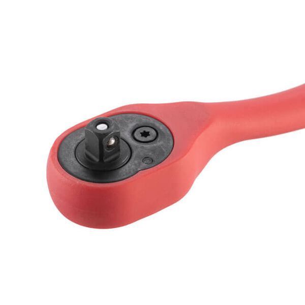 Рукоятка із храповим механізмом на 72 зуба 1/4" вигнута Cr-v(Professional) INTERTOOL HT-2107 HT-2107 фото