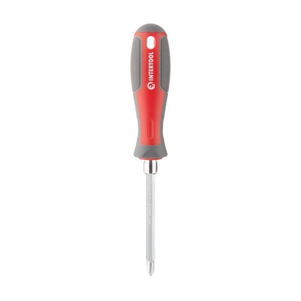 Отвертка двухсторонняя, 100 мм, Cr-V PH2, SL6 INTERTOOL VT-3344 VT-3344 фото
