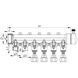 Коллектор распределительный 6-way с фитингом (40x20) PPR Koer K0194.PRO (KP2559) KP2559 фото 3
