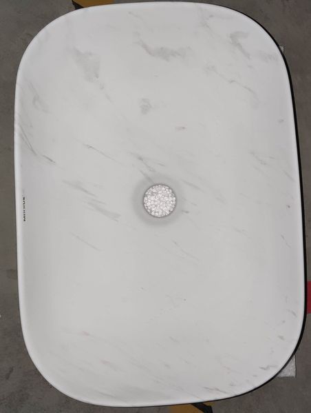 Раковина накладная Mixxus Premium DIVERSE-0112 MARBLE 455х325х135mm (MP6543) MP6543 фото